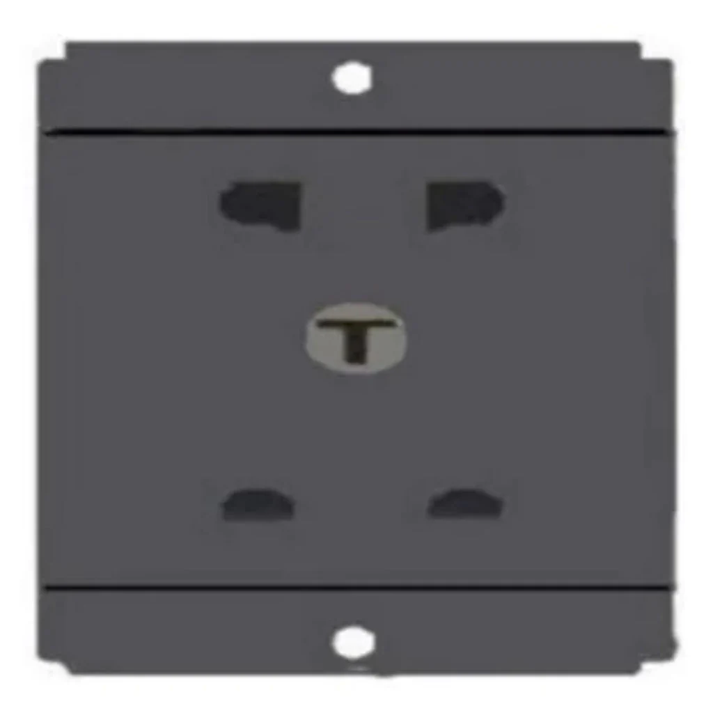 Norisys Square Series 3+2 Pin And 2 Pin Shuttered Socket 6A S7412 .23