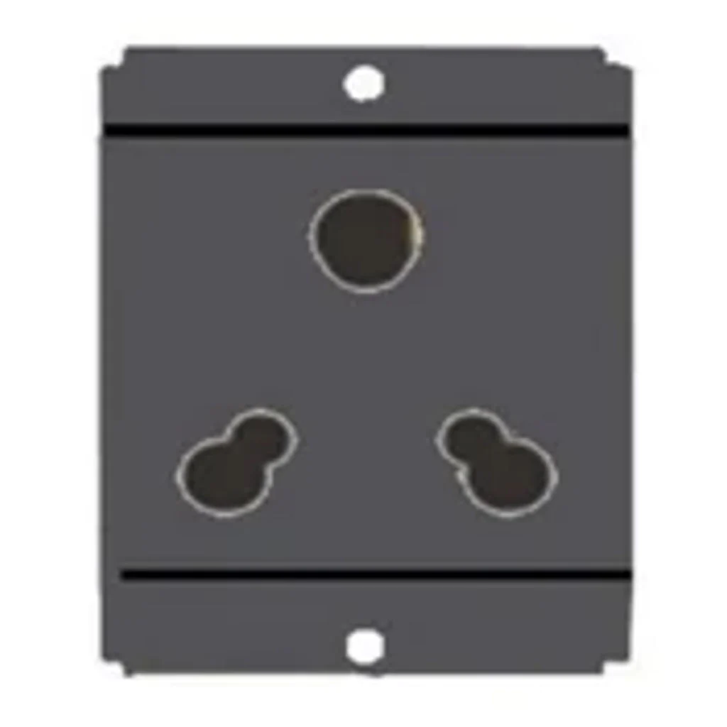 Norisys Square Series 3 Pin Shuttered Socket 25A/6A S7732 .23