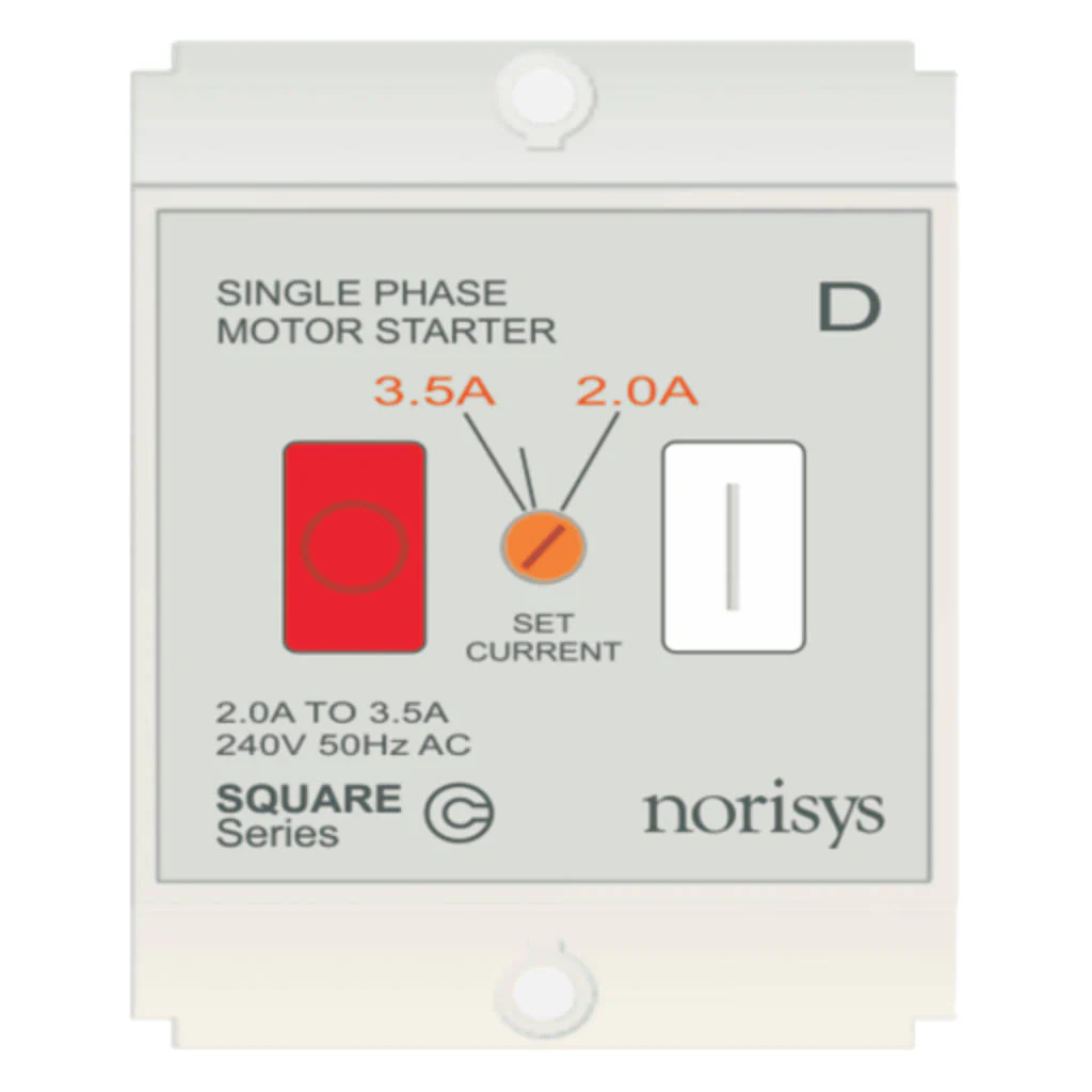 Norisys Square Series Single Phase Motor Starter 2.00-3.50A S725D .01