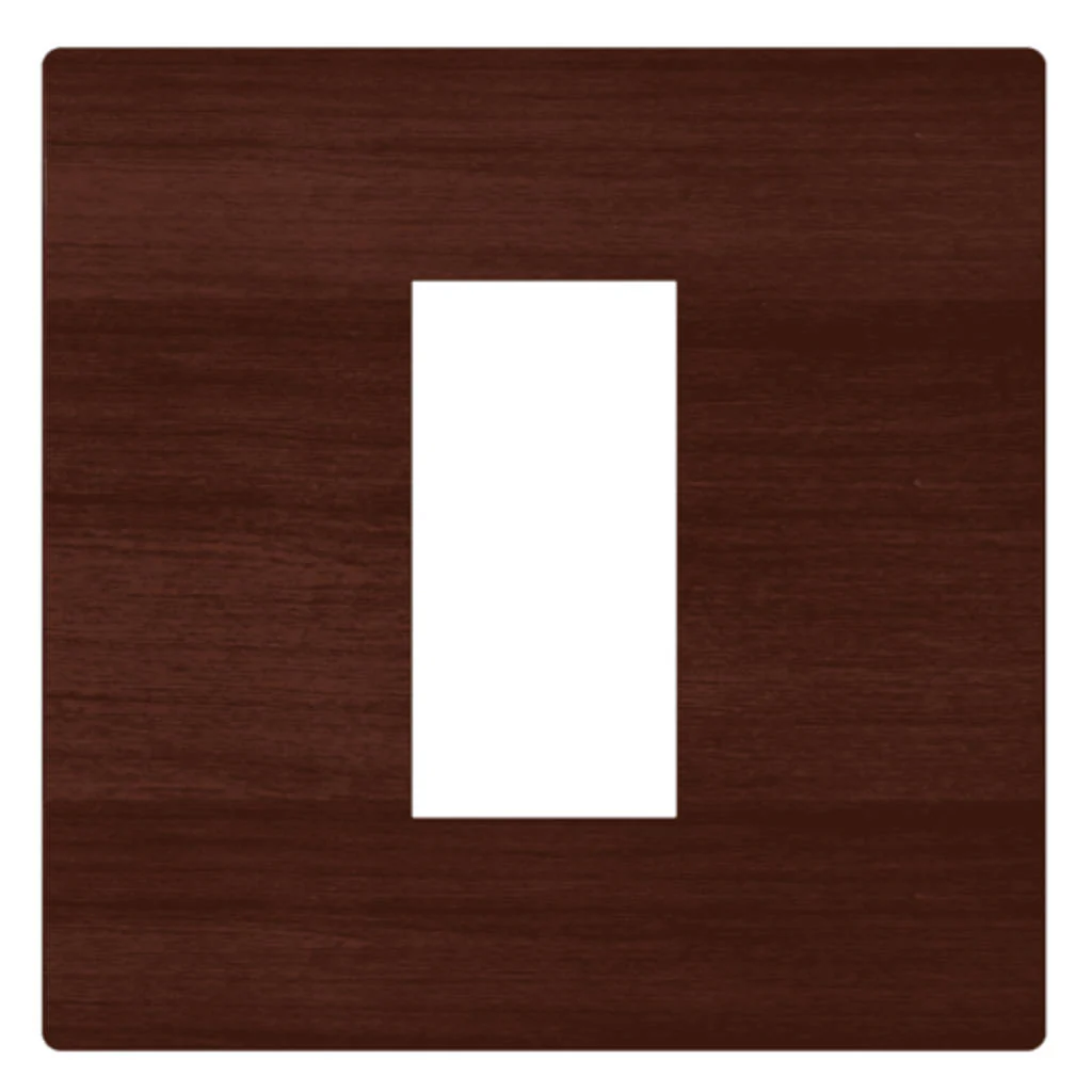 Norisys Square Series Smart Plates With Frame Wood Finish
