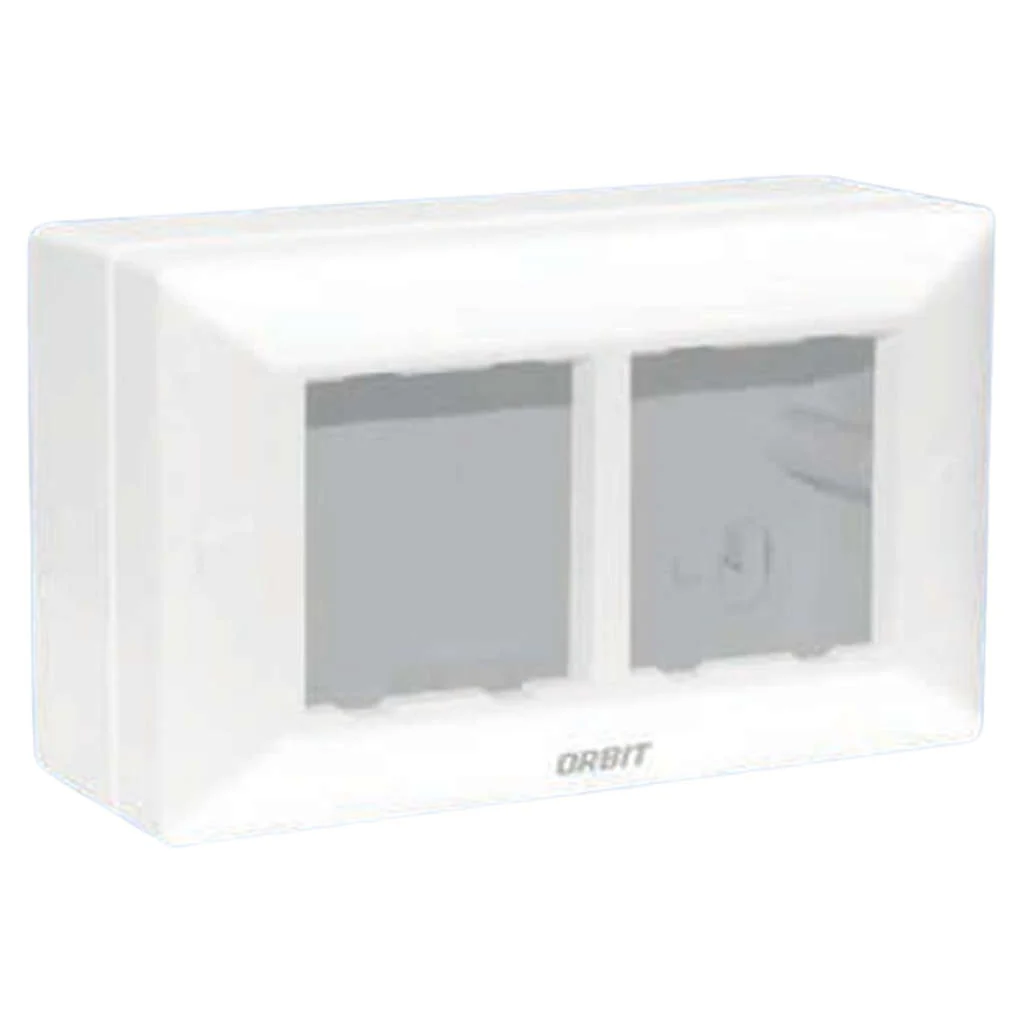 Orbit Express Modular Series Gang Box 4 Module White 1564