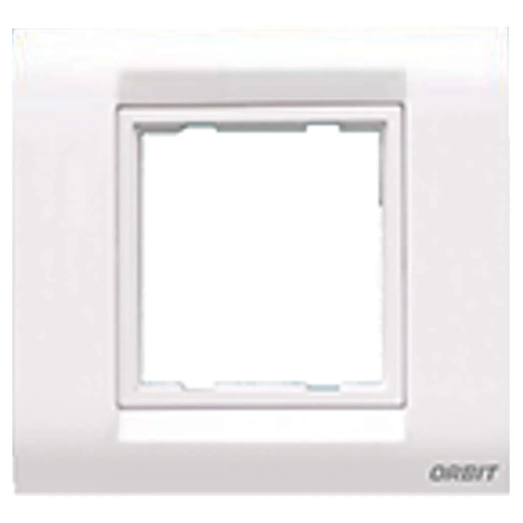 Orbit Express Modular Series Metal Box Cover Plate 2 Module White 1502