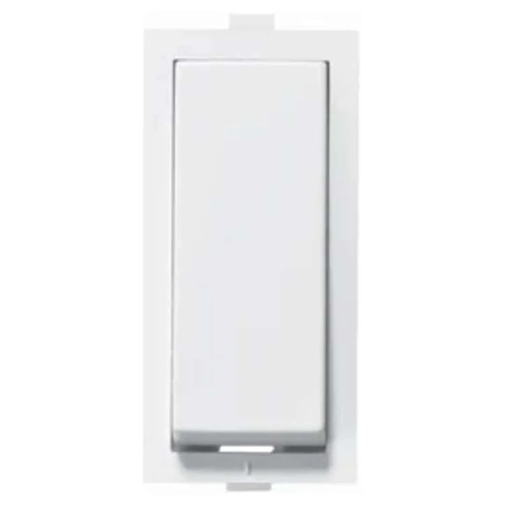 Orbit Express Modular Series Rocker 10A 1 Way Switch 1 Module White 1401