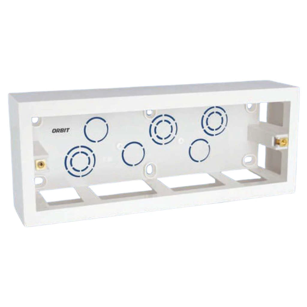 Orbit Express Modular Series Surface Box 6 Module White 1575
