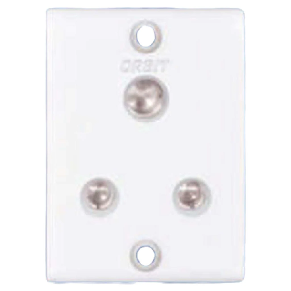Orbit Vento Series 6A 3 Pin Socket White 1114-A