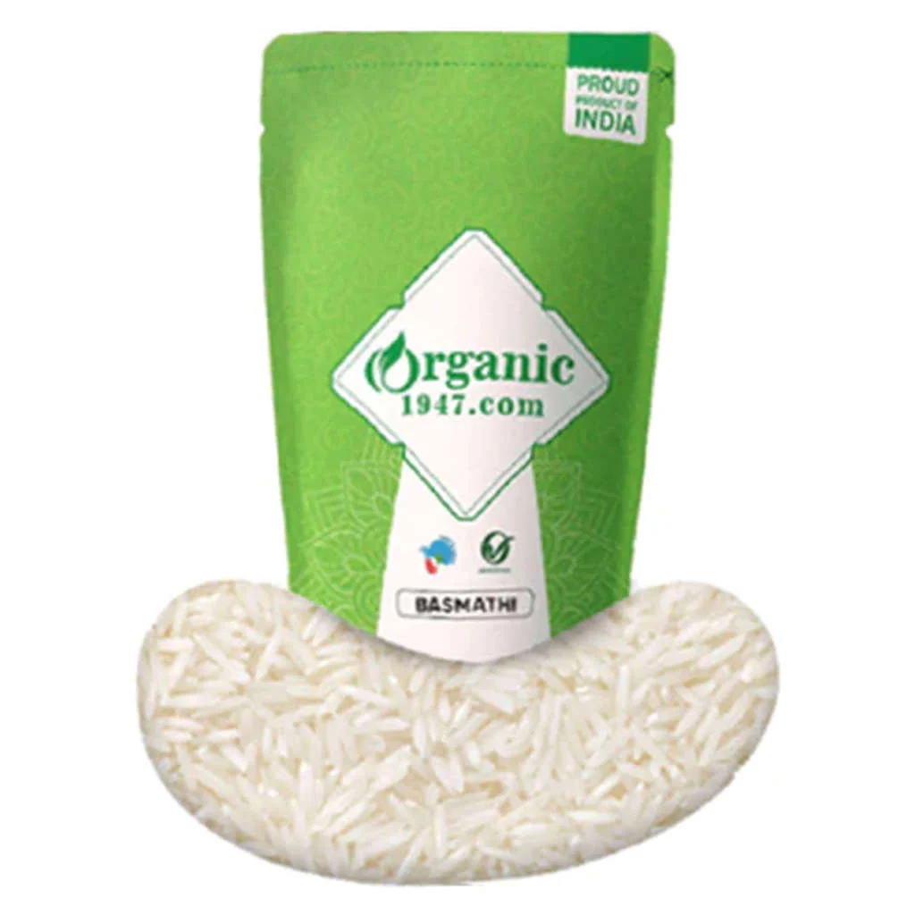 Organic 1947 White Basmathi Rice 1Kg