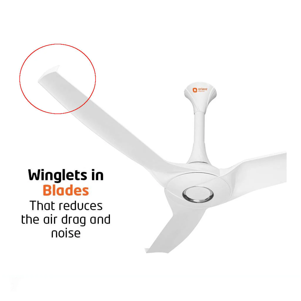 Orient Aerostorm Ceiling Fan 1320mm White - Image 2
