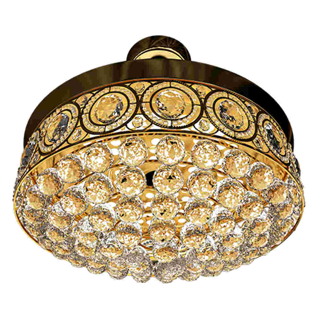 Orient Electric Eleganza EZ-02 Air Circulating Chandelier Fan 1200mm Gold - Image 3