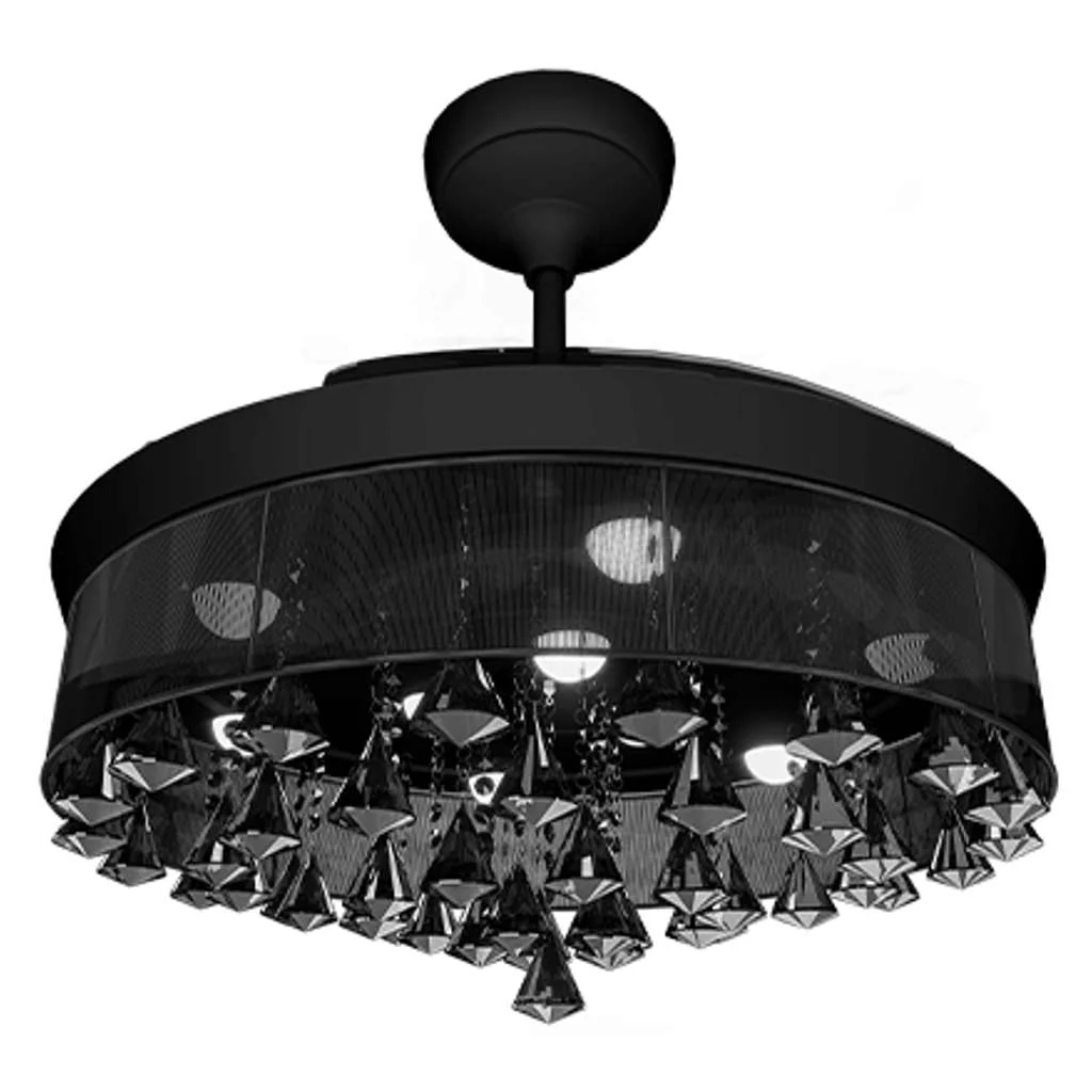 Orient Electric Eleganza EZ-03 Air Circulating Chandelier Fan 1200mm Black - Image 2