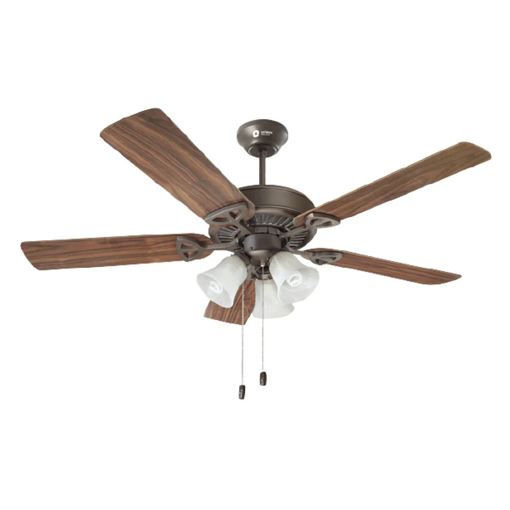 Orient Electric Wind Wood Ceiling Fan With Underlight 1300mm Metallic Bronze