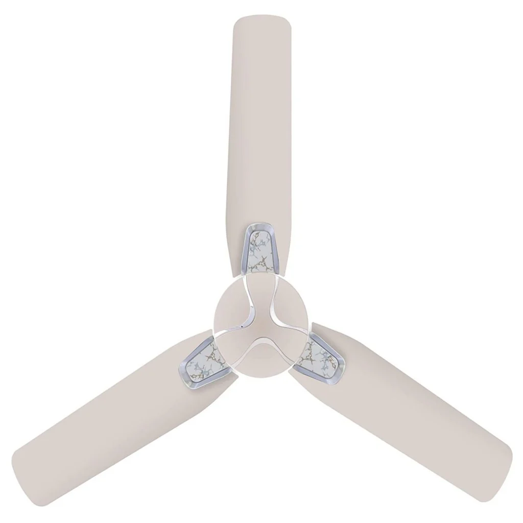 Orient Jazz Trendz High Speed Ceiling Fan 1200mm Pearl Metallic White with Marble - Image 2