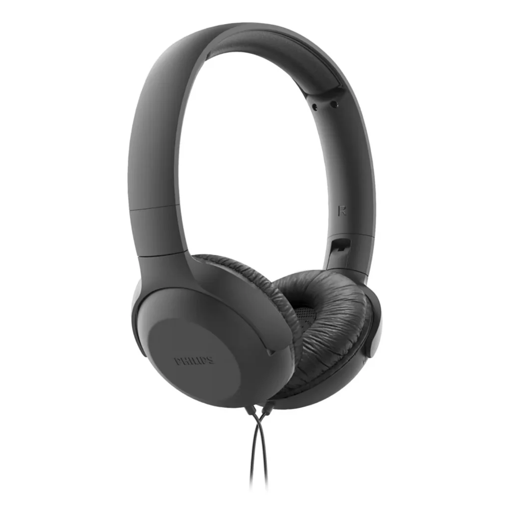 Philips Earphone With Mic Black TAUH201BK