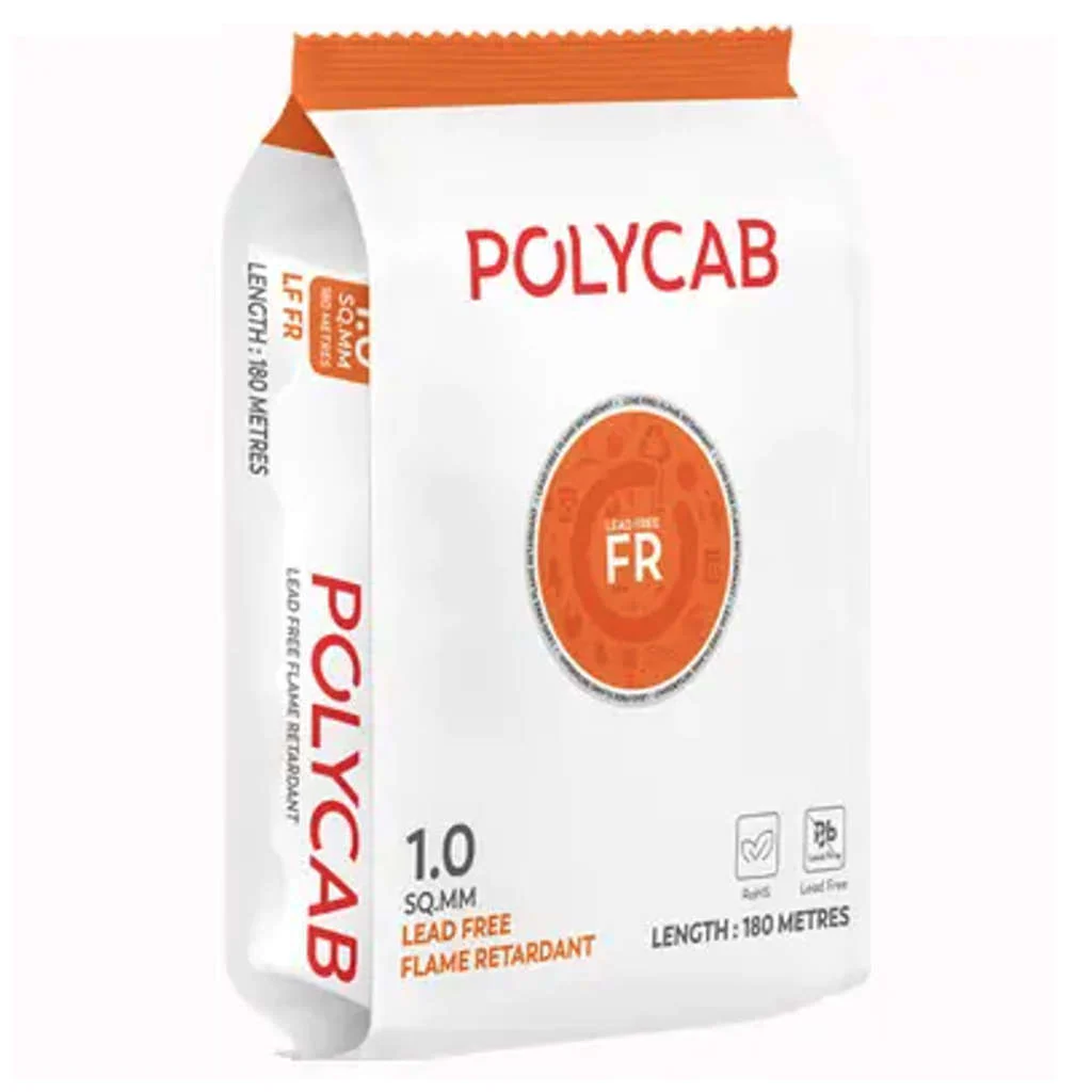 Polycab LF FR PVC Insulated Cable 6 Sq.mm 180 Meters
