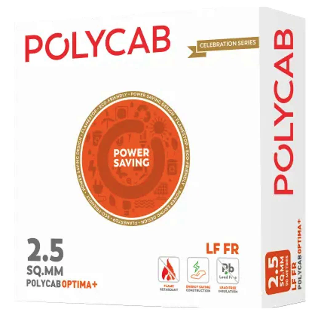Polycab Optima Plus LF-FR Copper PVC Insulated House Wire 1 Sq.mm 90 Meters - Image 6