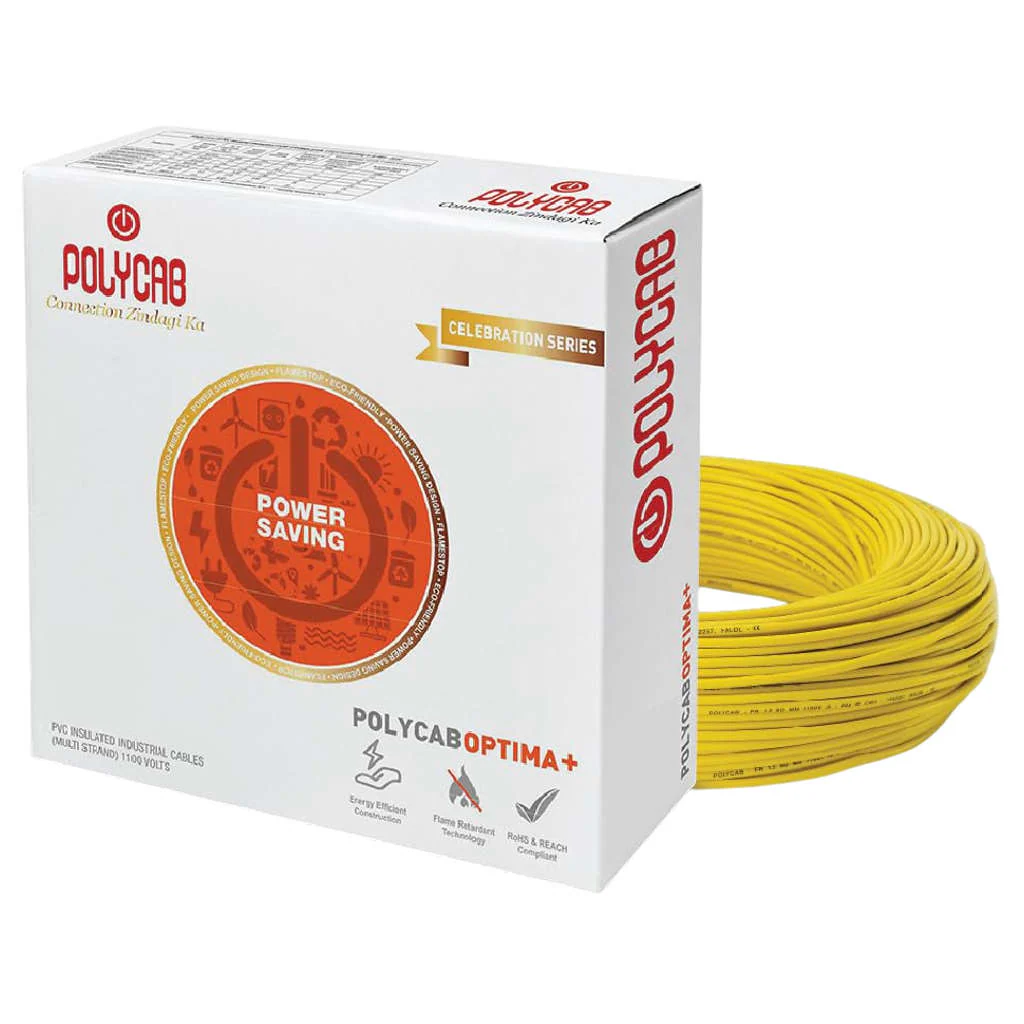 Polycab Optima Plus LF-FR Copper PVC Insulated House Wire 2.5 Sq.mm 90 Meters - Image 2