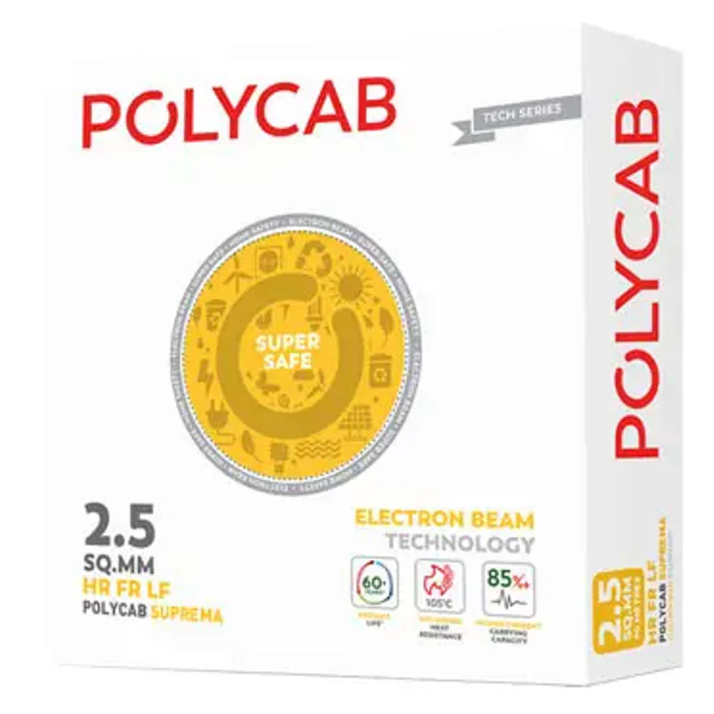 Polycab Suprema HR FR LF Electron Beam Technology House Wire 1.5 Sq.mm 90 Meters - Image 6