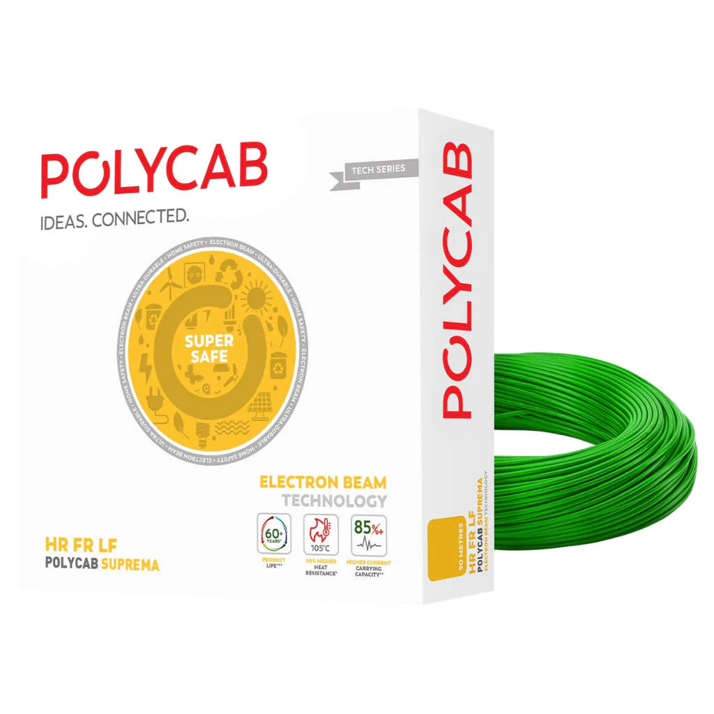 Polycab Suprema HR FR LF Electron Beam Technology House Wire 4 Sq.mm 90 Meters - Image 5