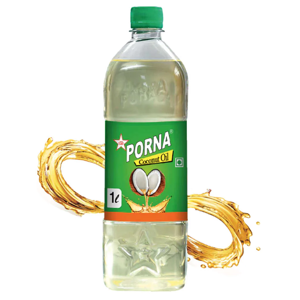 Porna Coconut Oil 1 Litre Pet Bottle