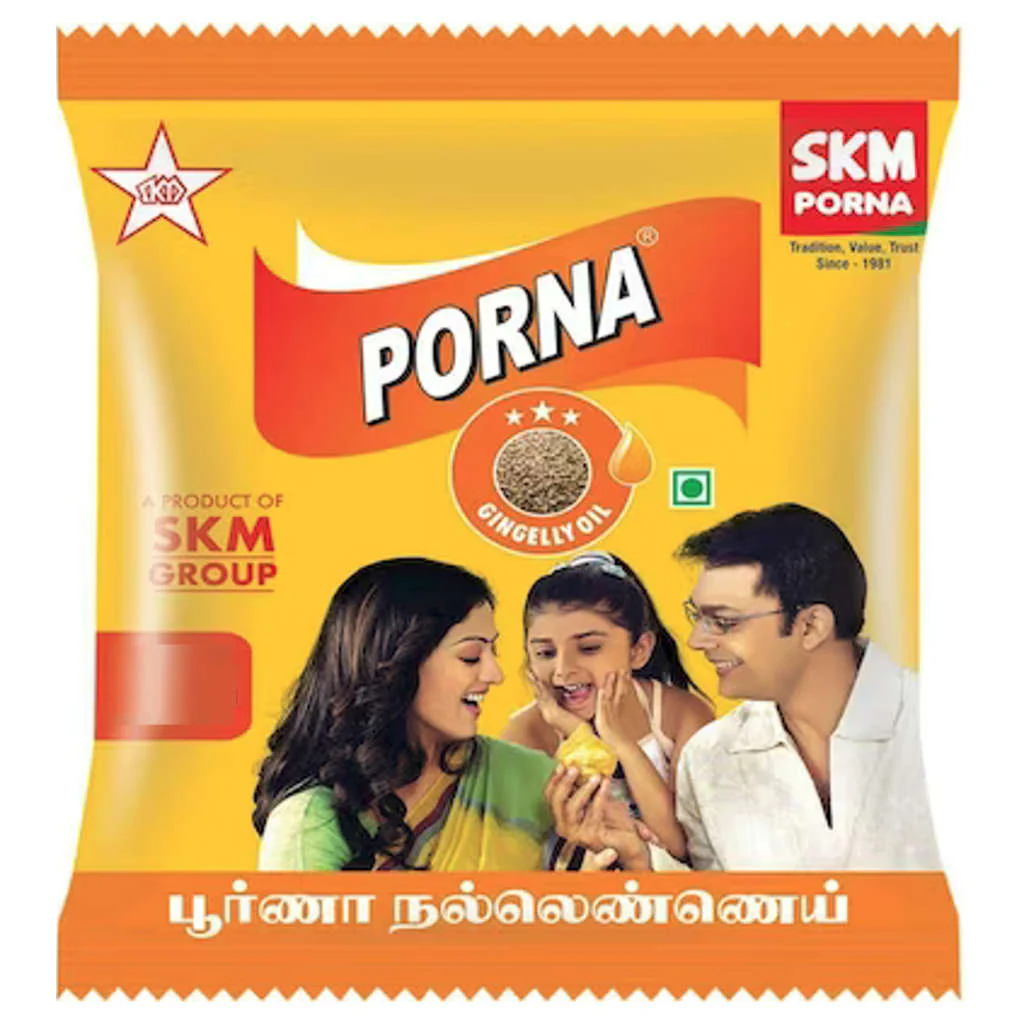 Porna Gingelly Oil 200ml Pouch