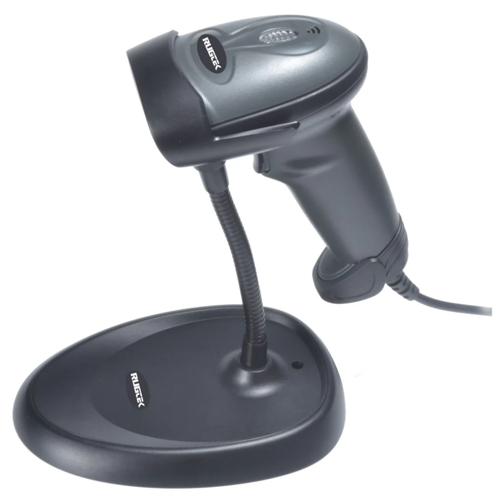 Posiflex Rugtek Wired Laser Barcode Scanner With Stand 1D LS-3000 R
