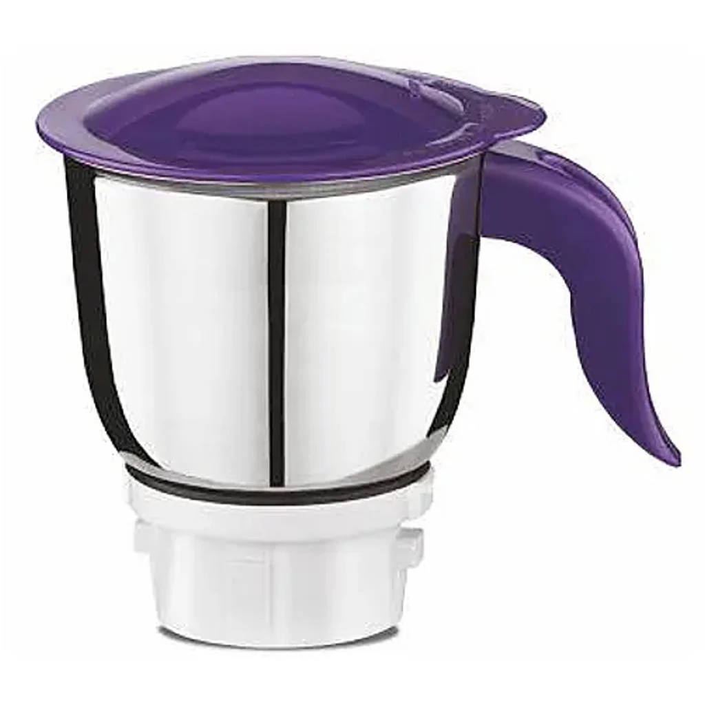 Preethi Crown Pro Mixer Grinder 3 Jar 600W White Purple MG-254 - Image 2