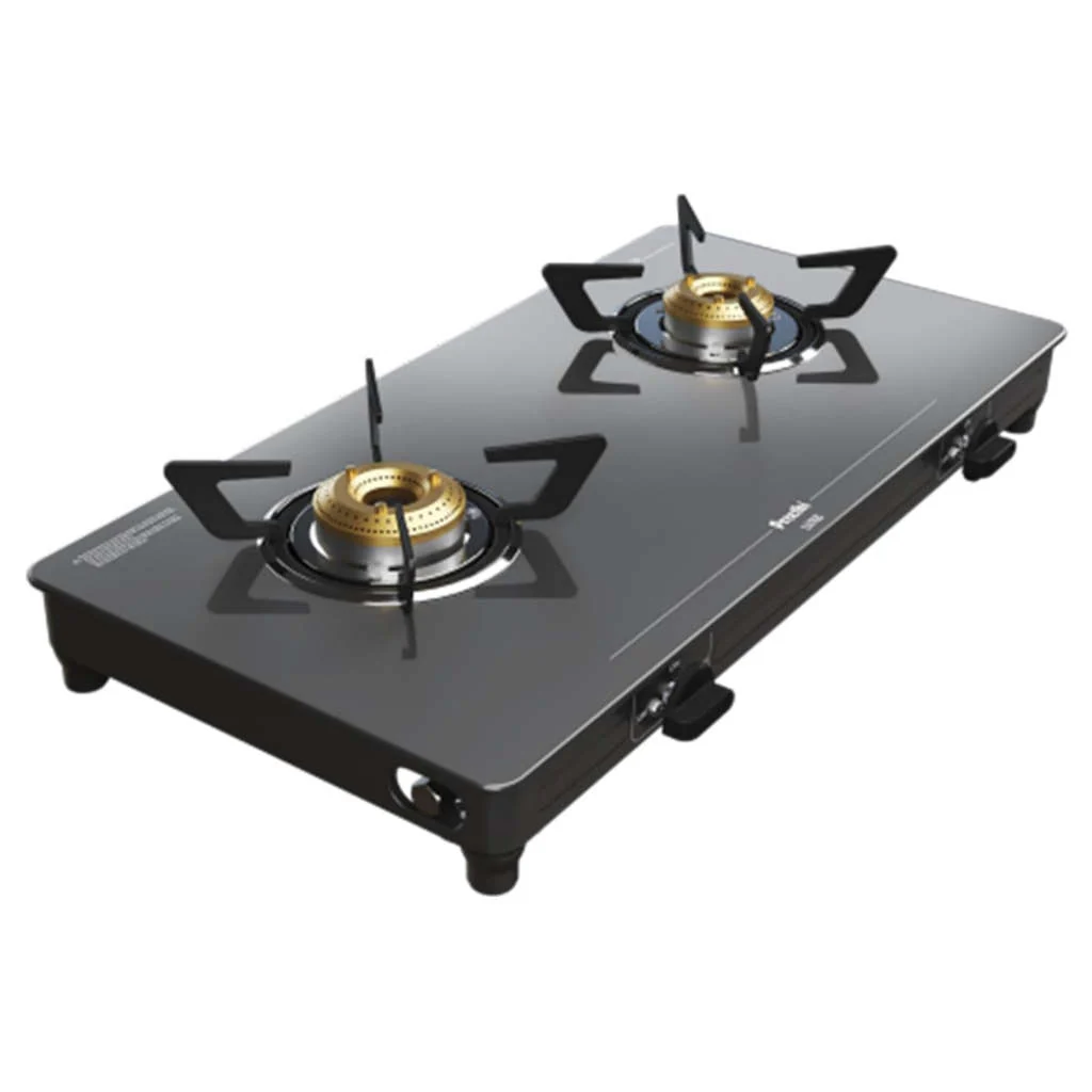 Preethi Luxe Glass Top Gas Stove 2 Burner Black GTS 414