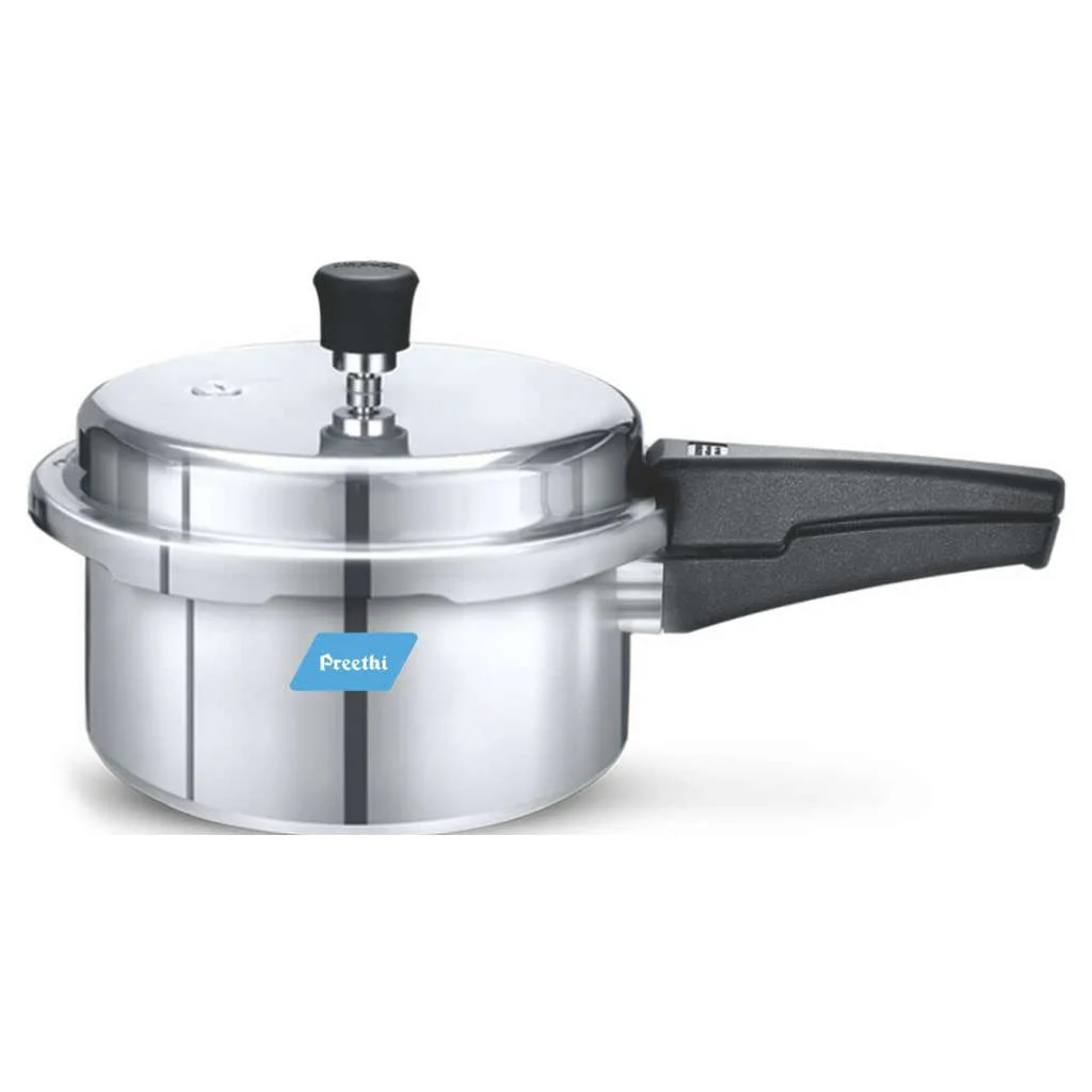 Preethi Pressure Cooker Outer Lid Aluminium 3 Litres Induction Base