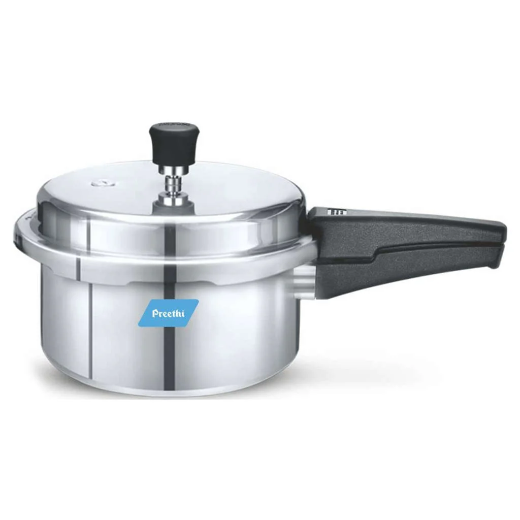 Preethi Pressure Cooker Outer Lid Aluminium 3 Litres Non Induction Base