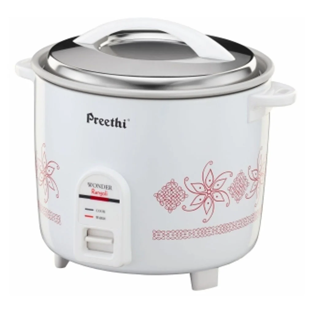 Preethi Rangoli Rice Cooker Double Pan 1.8 Litres RC 320 - Image 2