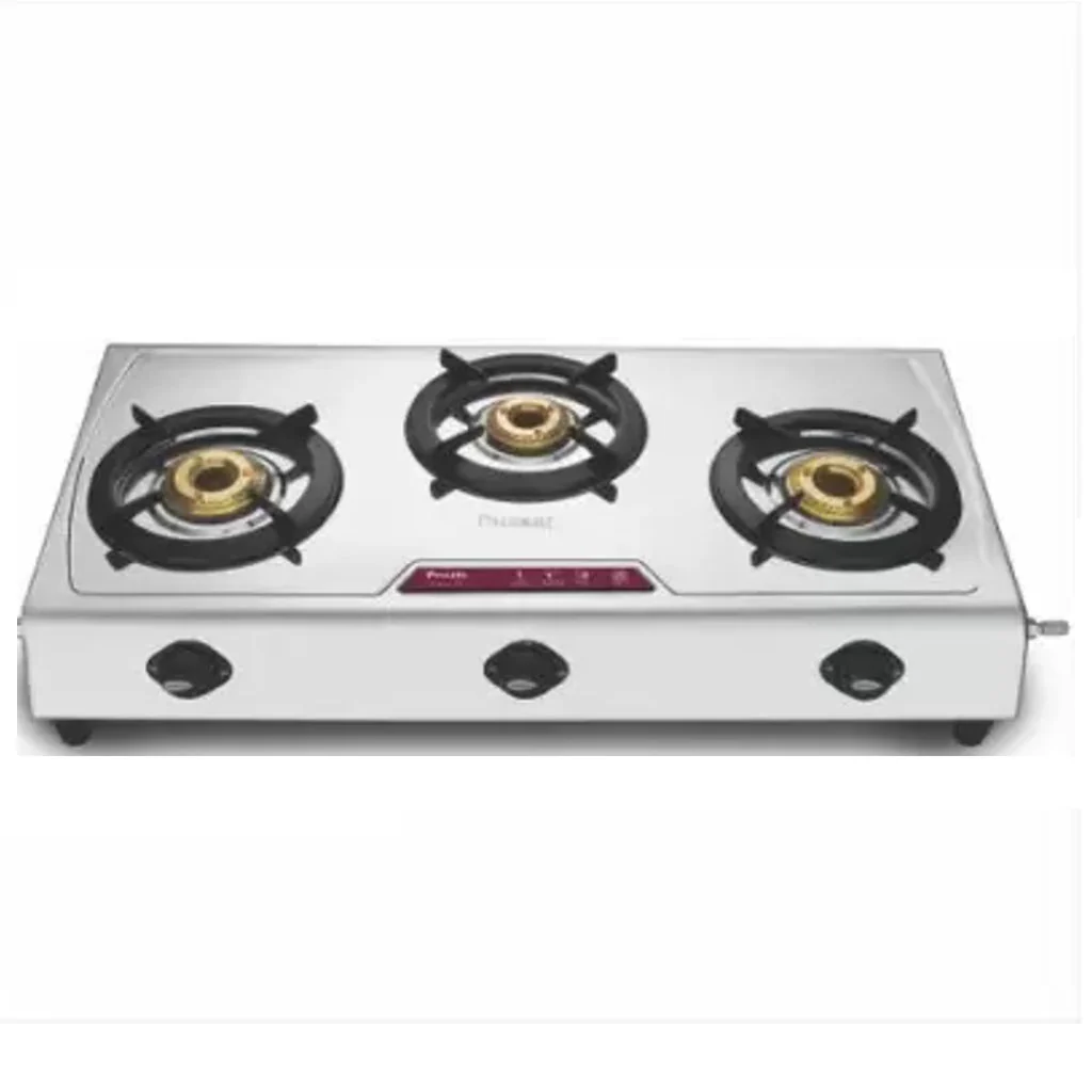 Preethi Stellar Stainless Steel 3 Burner Gas Stove SSGS008