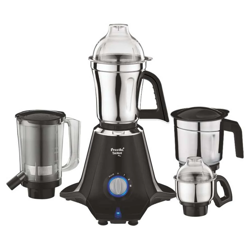 Preethi Taurus Plus Mixer Grinder With 4 Jars 1000 Watt Black MG 257