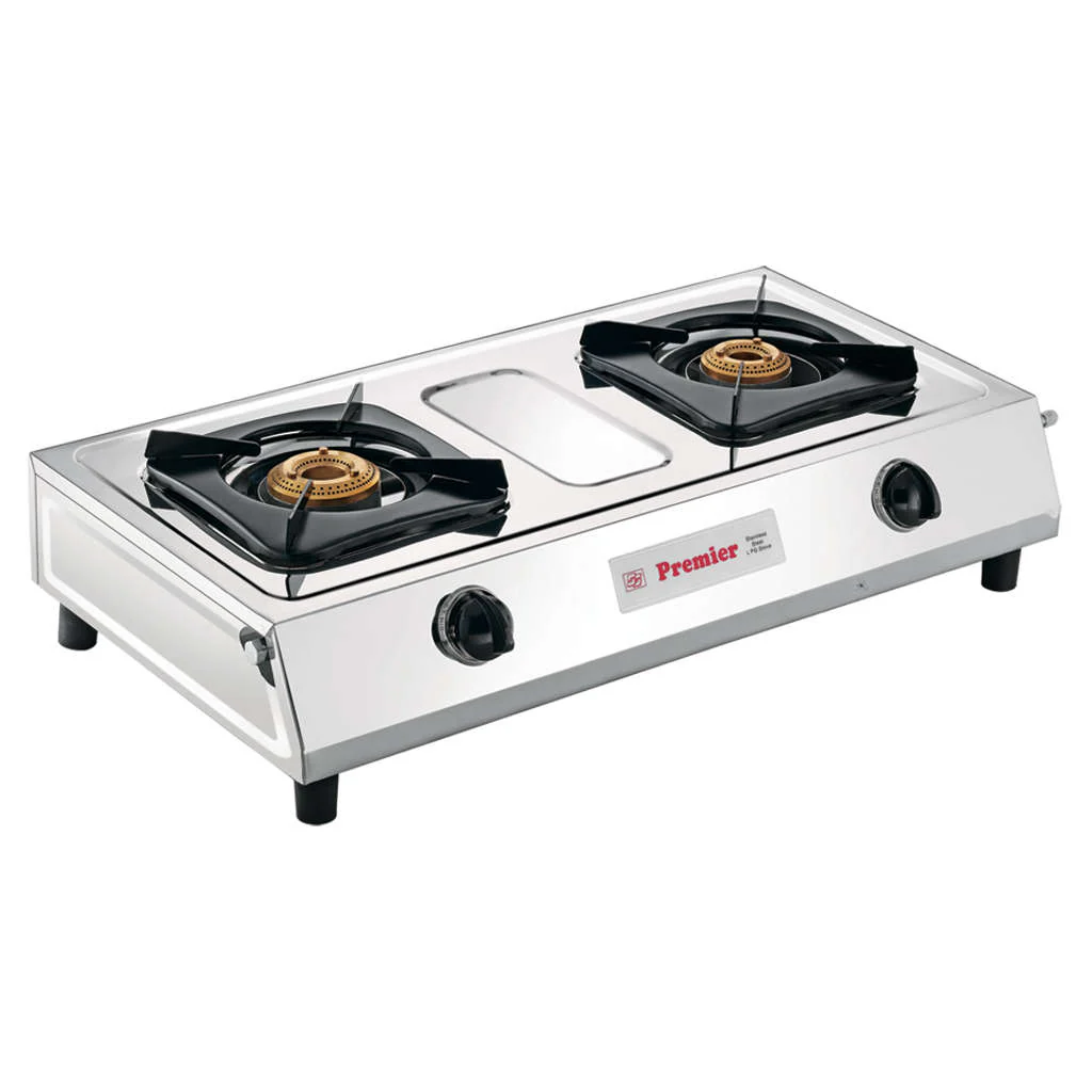 Premier Chic Manual LPG Stove 2 Burner Stainless Steel