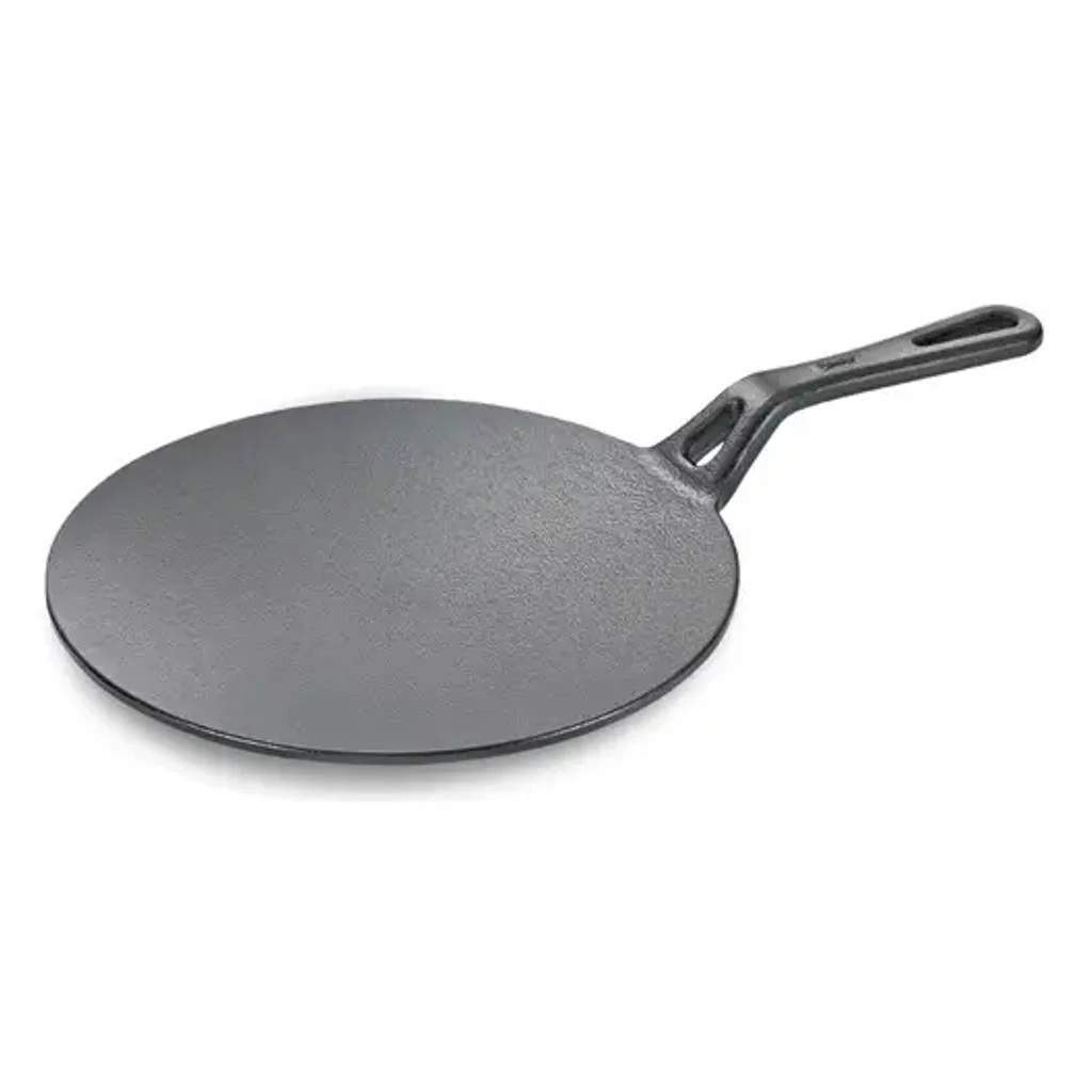 Prestige Cast Iron Scratch Resistant Concave Tawa 25 cm Black 30556