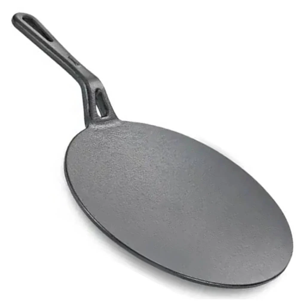 Prestige Cast Iron Scratch Resistant Concave Tawa 25 cm Black 30556 - Image 2