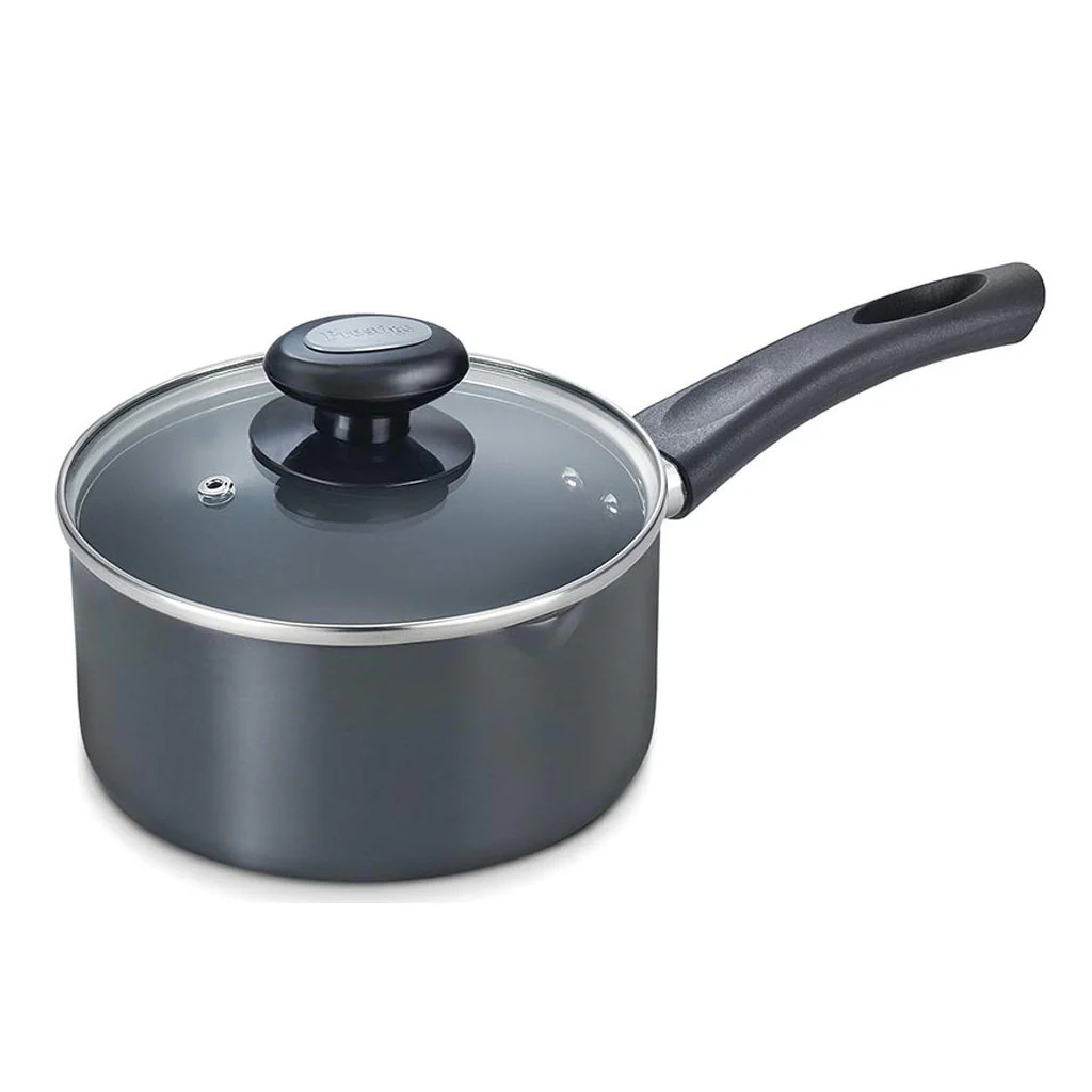 Prestige Hard Anodised Plus Milk Pan With Glass Lid 180 mm 30967