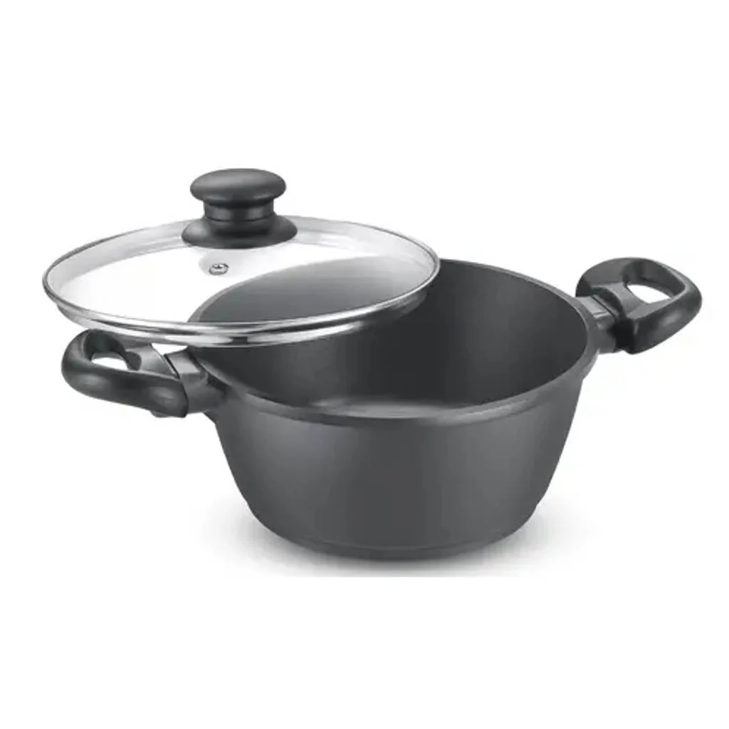 Prestige Omega Die-Cast Plus Aluminium Non-Stick Casserole With Glass Lid 20 cm 30542