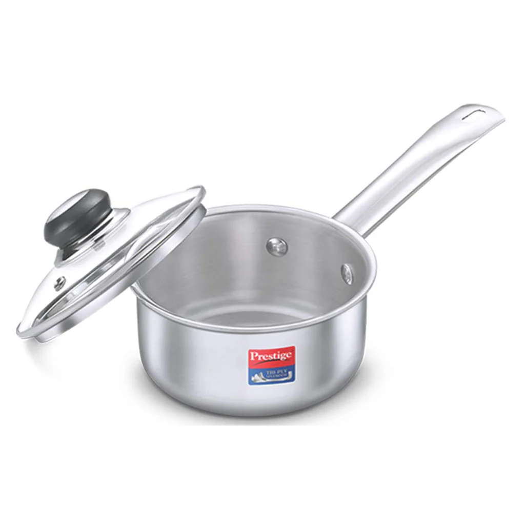 Prestige Tri Ply Splendor Sauce Pan 180mm 37418