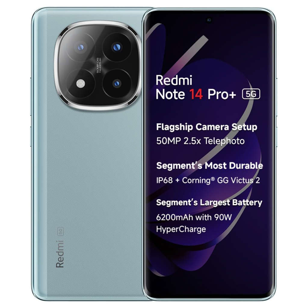 Redmi Note 14 Pro+ Smartphone 8GB RAM 256GB Storage Spectre Blue