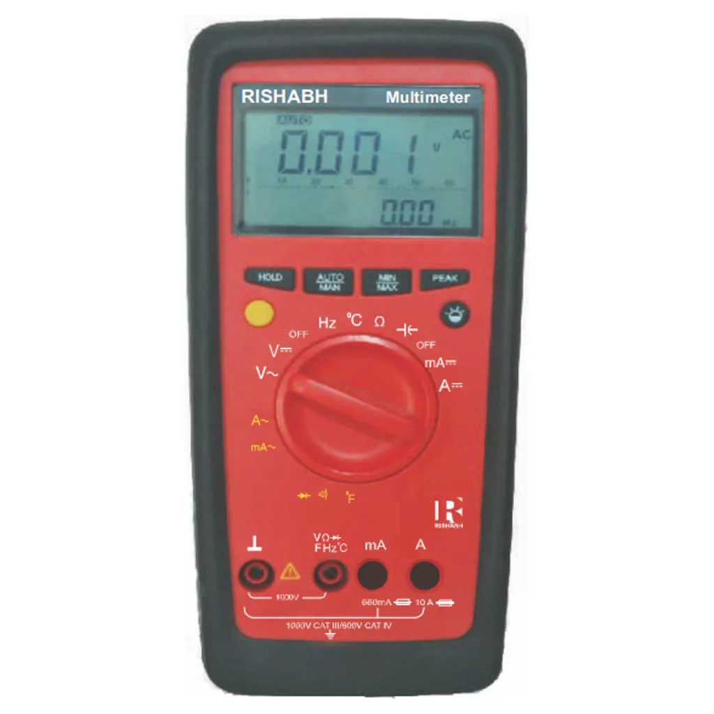 Rishabh Digital Multimeter DC Current Range 10μA to 10A 616
