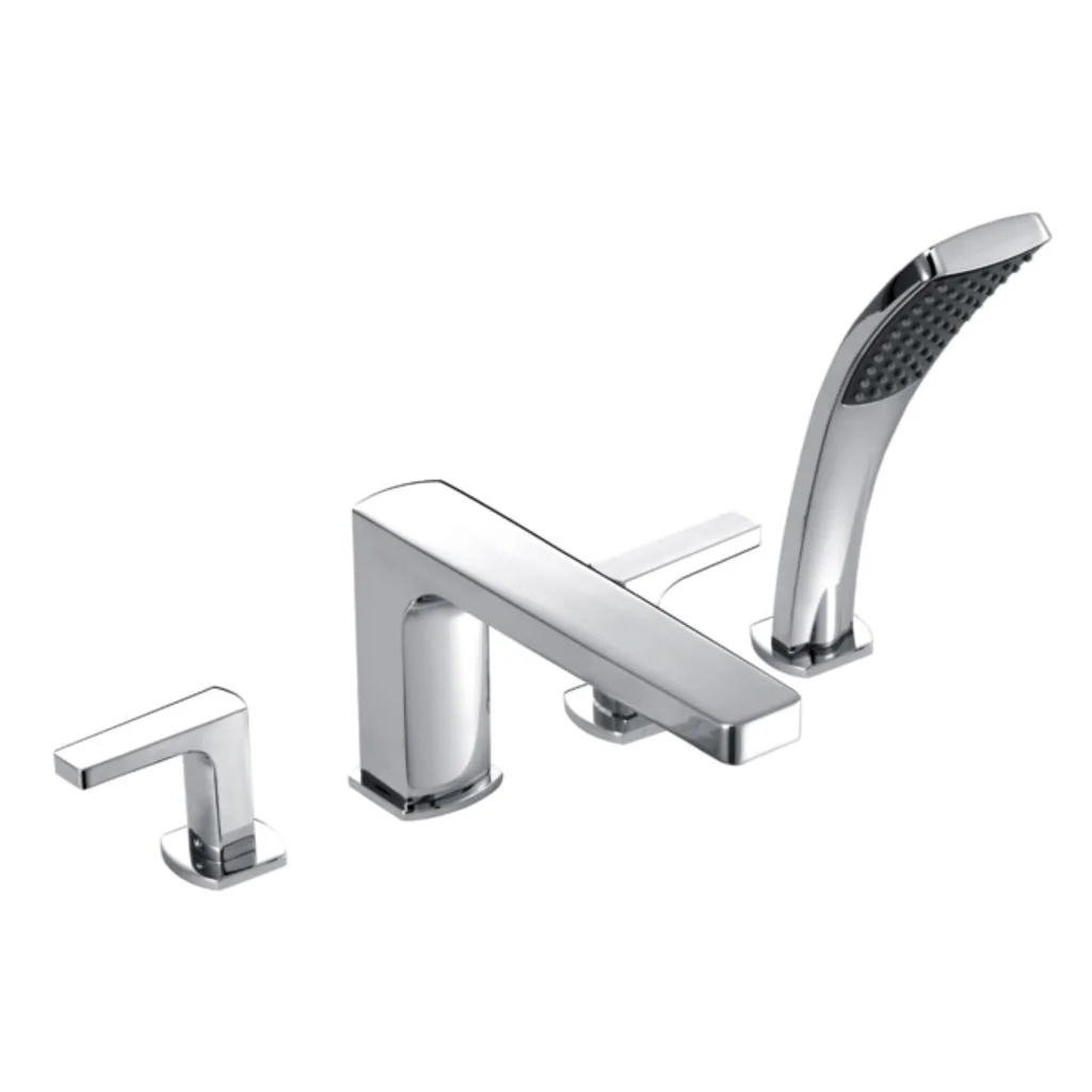 Roca Escuadra Twin Lever Bath Shower Mixer With Diverter RT5A0920C0N