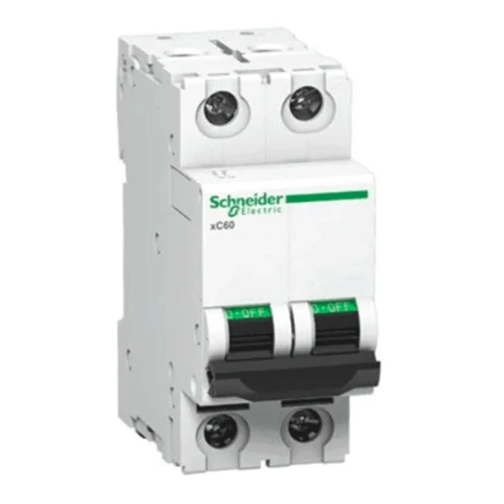 Schneider 32 A Two Pole D-Curve MCB xC60 - A9N2P32D