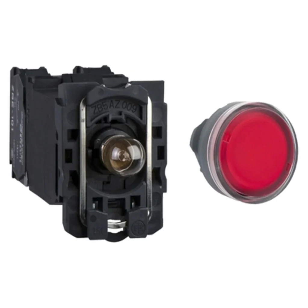 Schneider Harmony XB5 Illuminated Pushbutton Flush Integral LED 110V - Image 3