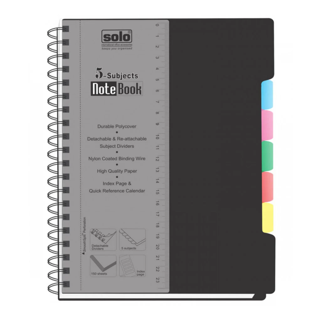 Solo 5-Subjects Note Book 300 Pages B5 NB 556