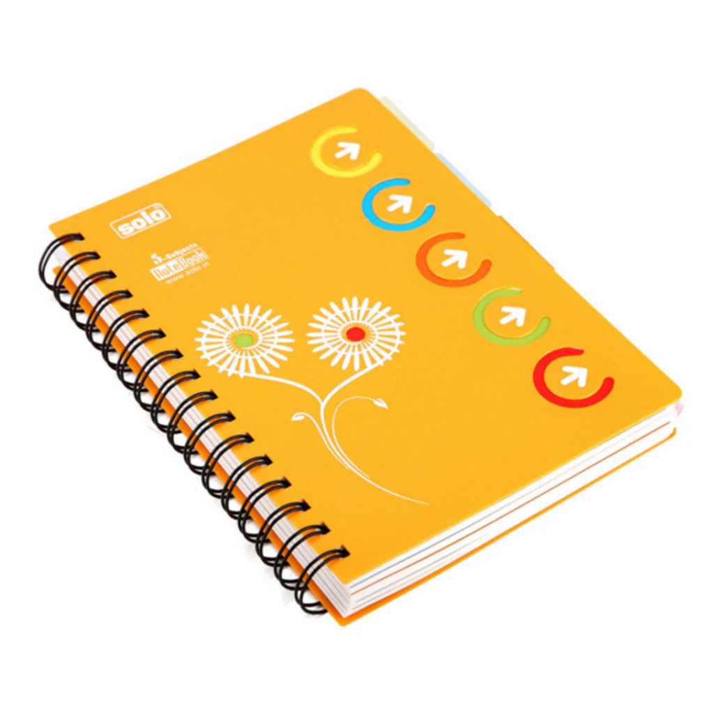 Solo 5-Subjects Note Book 300 Pages Yellow A5 NA 553