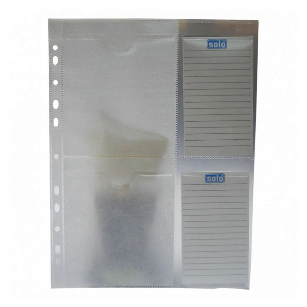 Solo CD Wallet Pocket With Label For Ring Binder CD 010 - Image 3