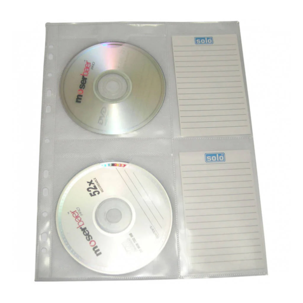 Solo CD Wallet Pocket With Label For Ring Binder CD 010 - Image 4