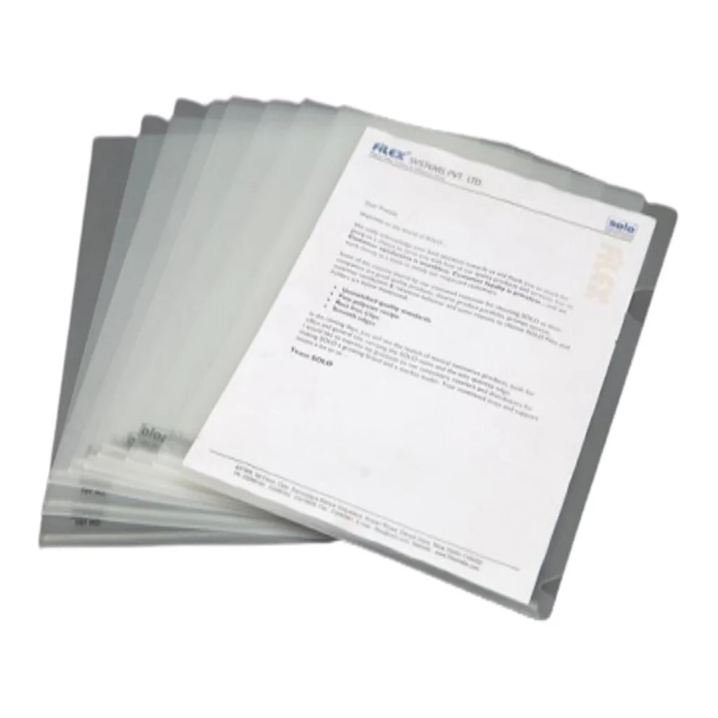 Solo Clear Holder Transparent White A4 CH 101 - Image 2