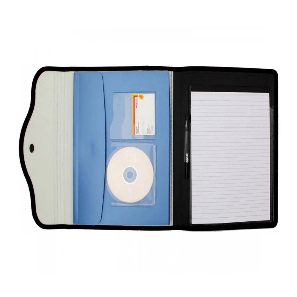 Solo Conference Expanding File With 6 Pockets And Pen & Pad Purple A4 EF 884 - Image 2