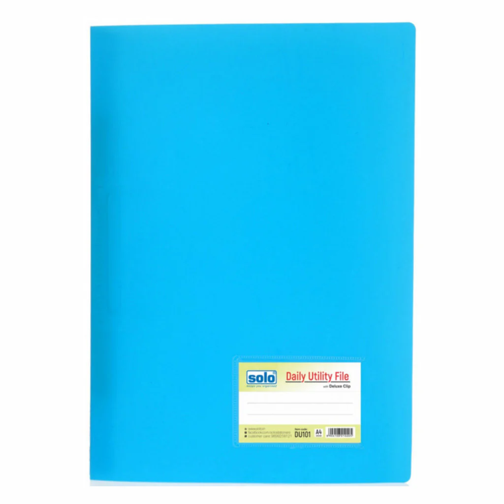 Solo Daily Utility File Sky Blue A4 DU 101