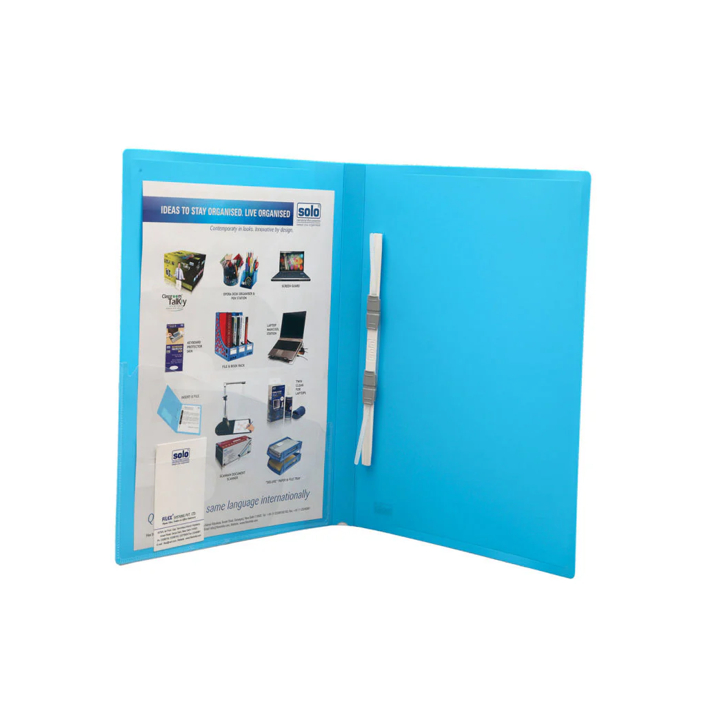 Solo Delux Clip File Blue A4 DC 101 - Image 2